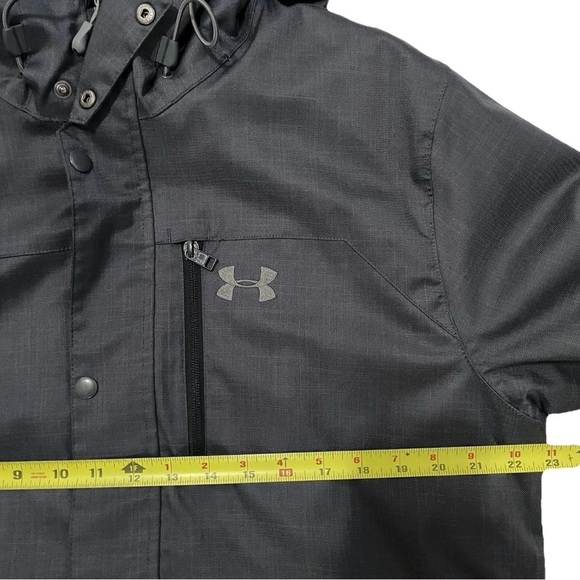 Under Armour Men’s M Gray Storm ColdGear Hoodie Jacket Athletic Warm Outdoor - Picture 5 of 6